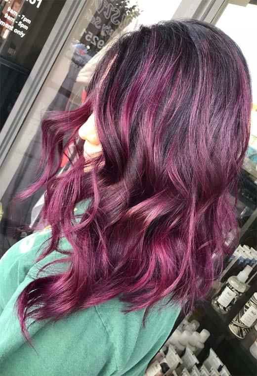 Plum Hair Color Shades: Plum Hair Dye Tips