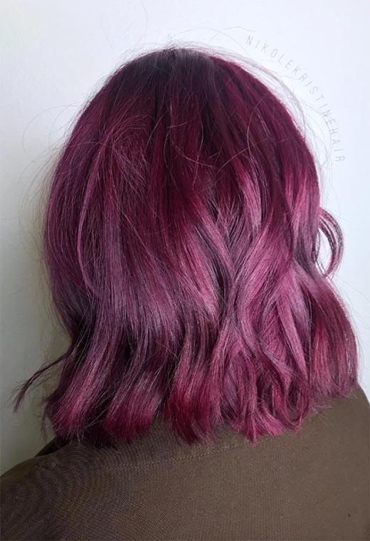 Plum Hair Color Shades: Plum Hair Dye Tips