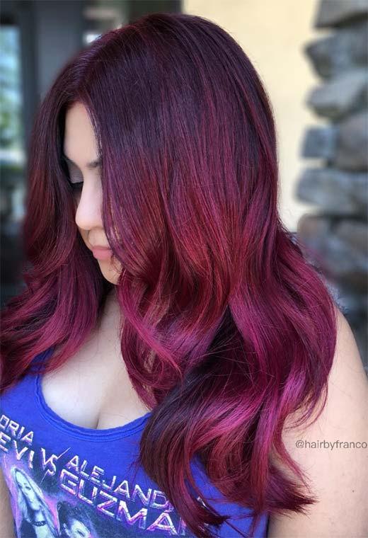 Plum Hair Color Shades: Plum Hair Dye Tips