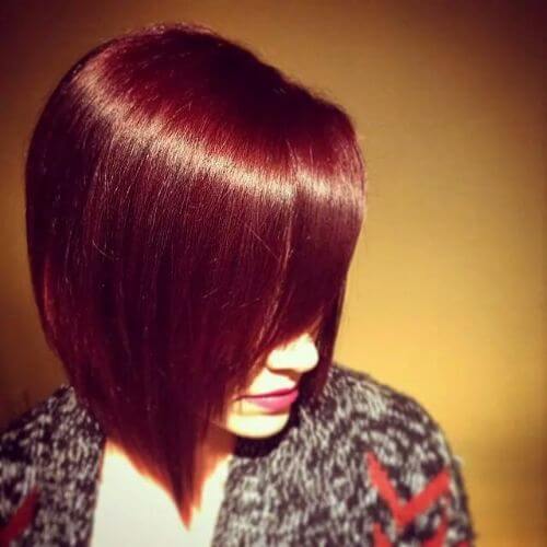 red burgundy hair 