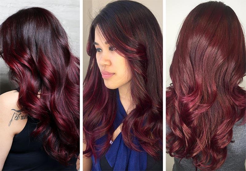 Red Hair Shades & Color Ideas: Burgundy Hair Color