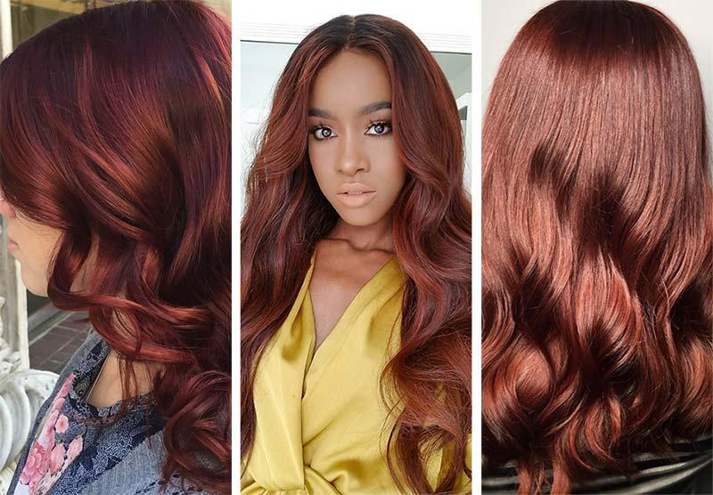 Red Hair Shades & Color Ideas: Dark Auburn Hair Color
