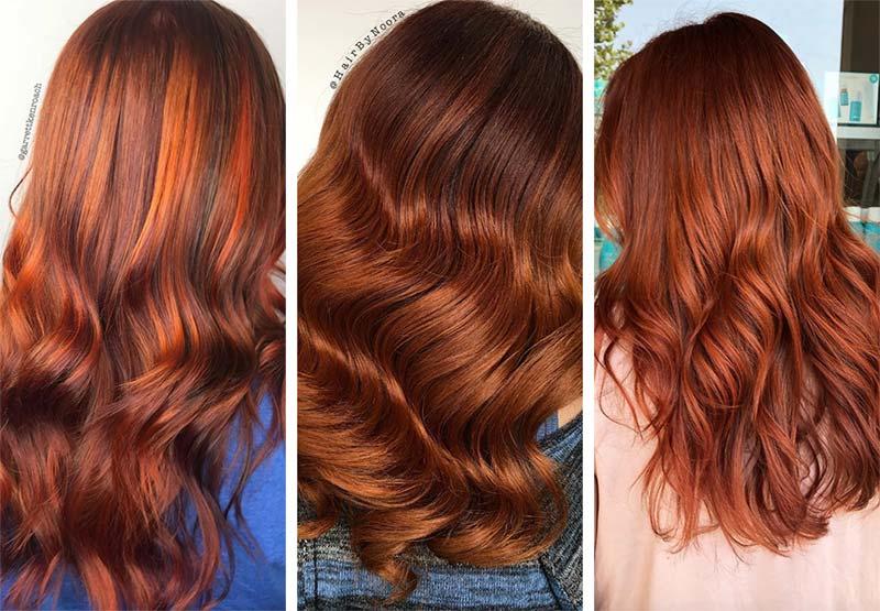 Red Hair Shades & Color Ideas: Medium Auburn Hair Color