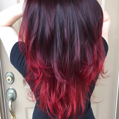 Red Ombre Hair Color