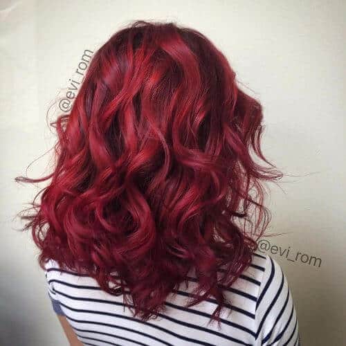 rich wine burgundy hair color