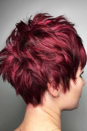 Short Layered Red Pixie #shorthair #redhair #haircolor