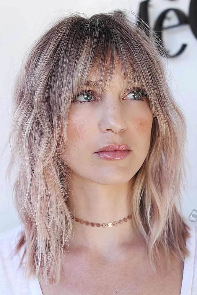 Shoulder Length Layered Haircuts #layeredhair