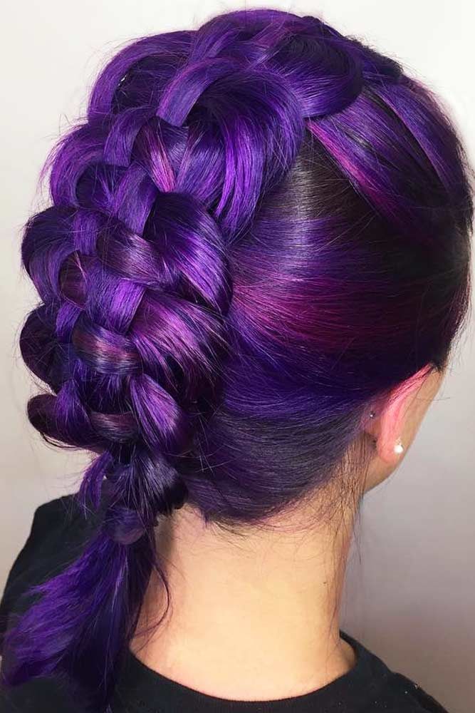 trendy-medium-length-hairstyles-for-thick-hair-looks-purple-straight-thick-braid