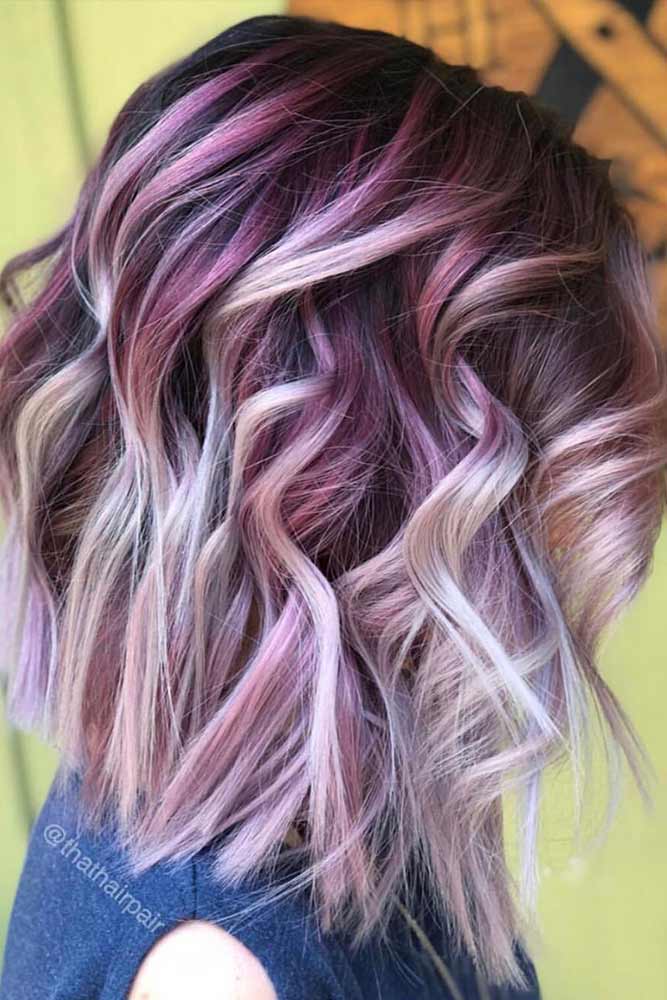 trendy-medium-length-hairstyles-for-thick-hair-pink-balayage
