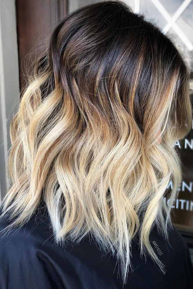 trendy-medium-length-hairstyles-for-thick-hair-wavy-blonde-ombre