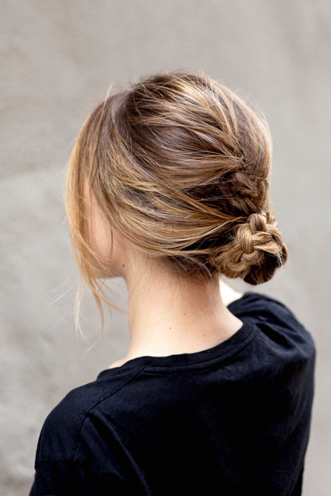 Twisted Buns For Your Medium Hair Braid #mediumhair #mediumhairstyles