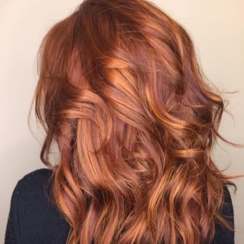 Warm Reddish Caramel Tones