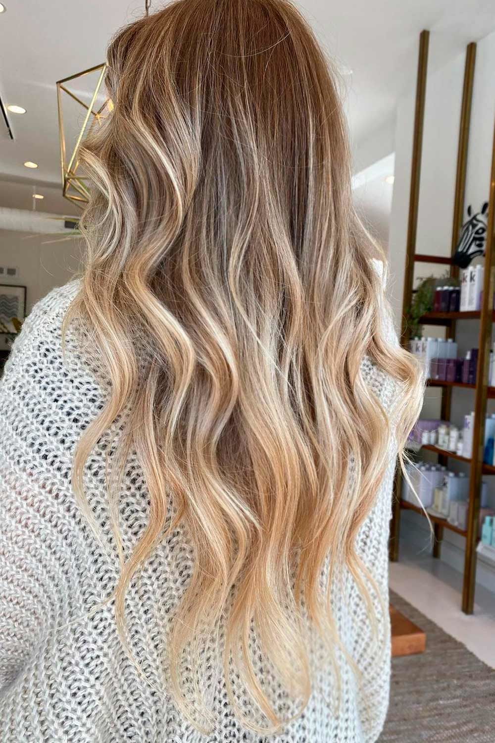 Wavy Blonde Balayage 