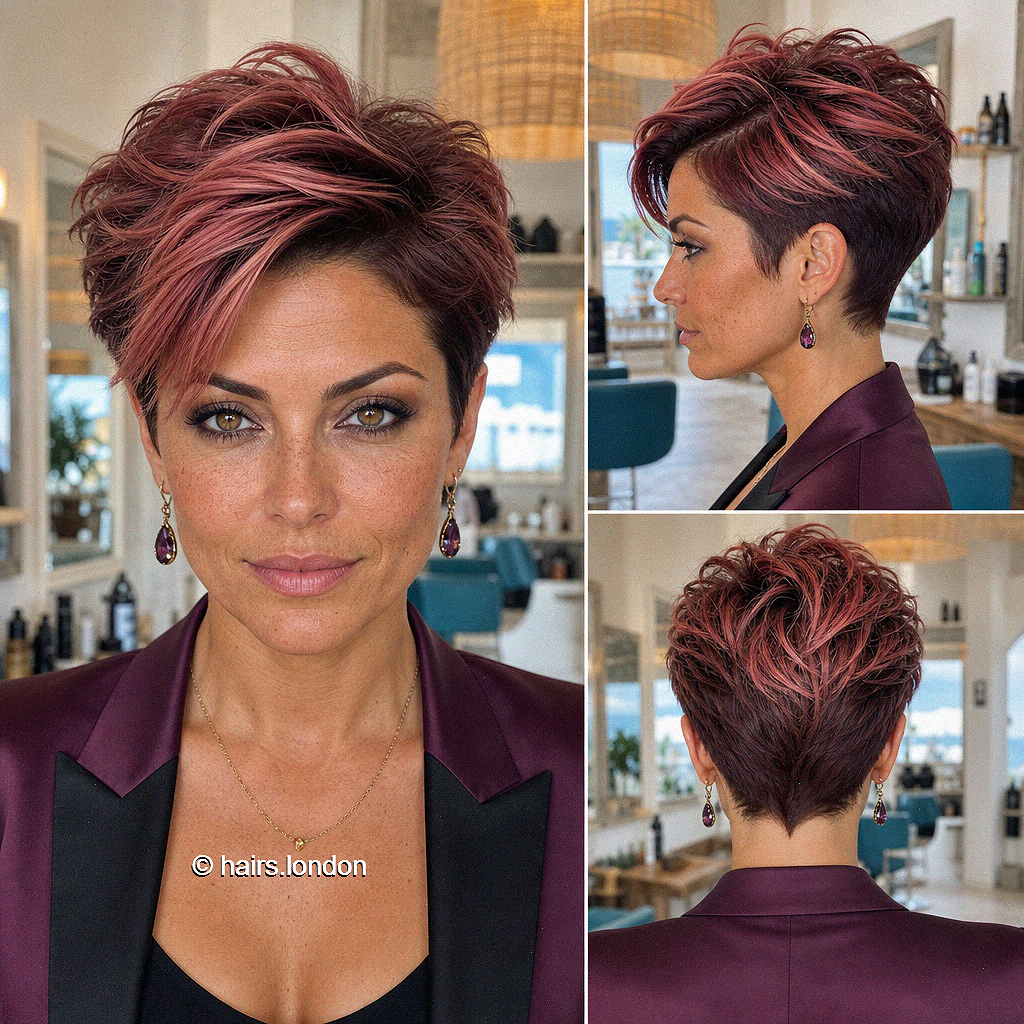 Mulled Berry Burgundy Hair