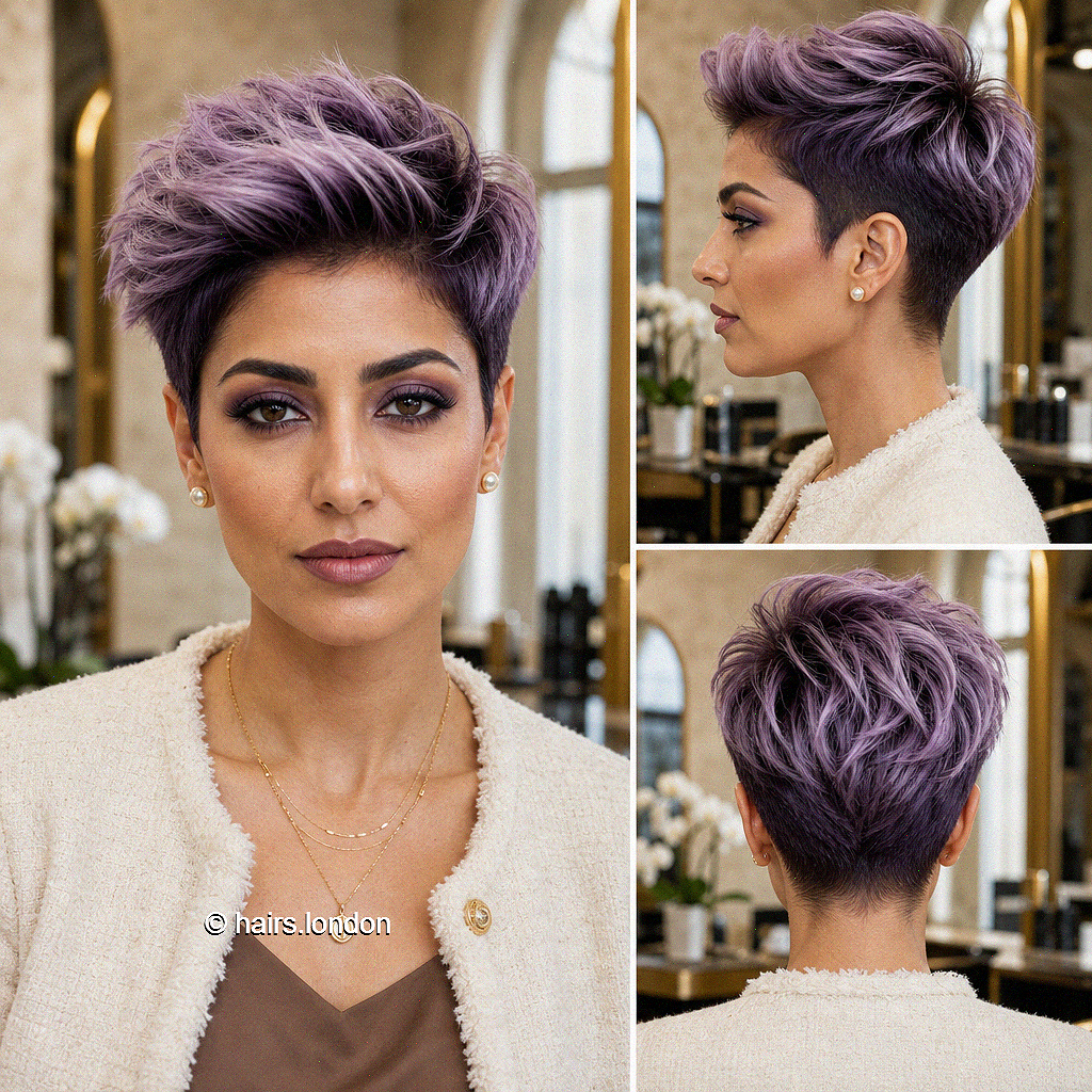 Smoky Amethyst Lavender Hair