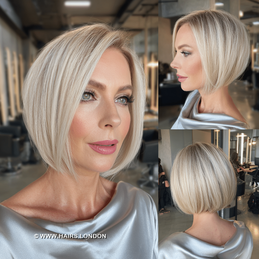 Soft Pearl Blonde Bob Hair
