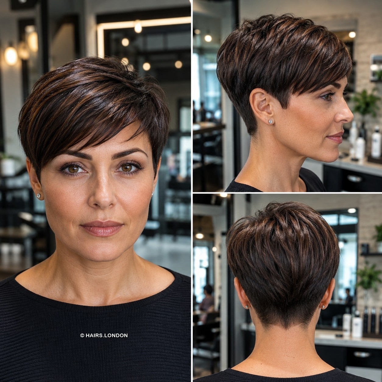 Espresso Chestnut Pixie Hair