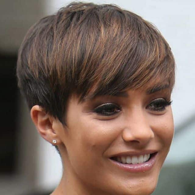 Bronde balayage pixie cut