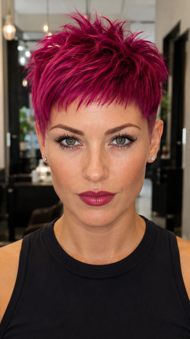 Electric Berry Fuchsia Hair