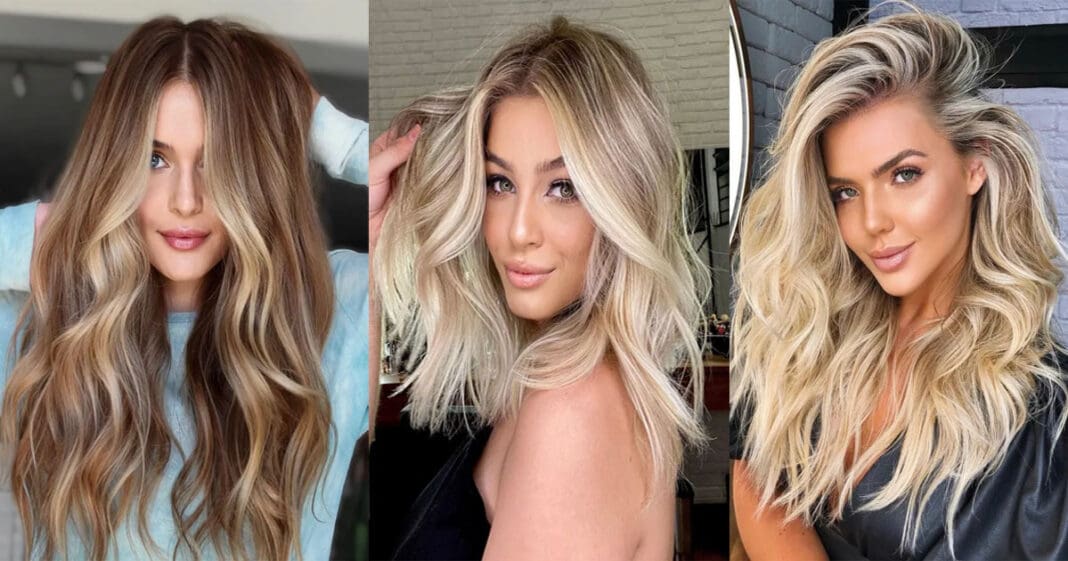 Medium Length Blonde Hair With Highlights