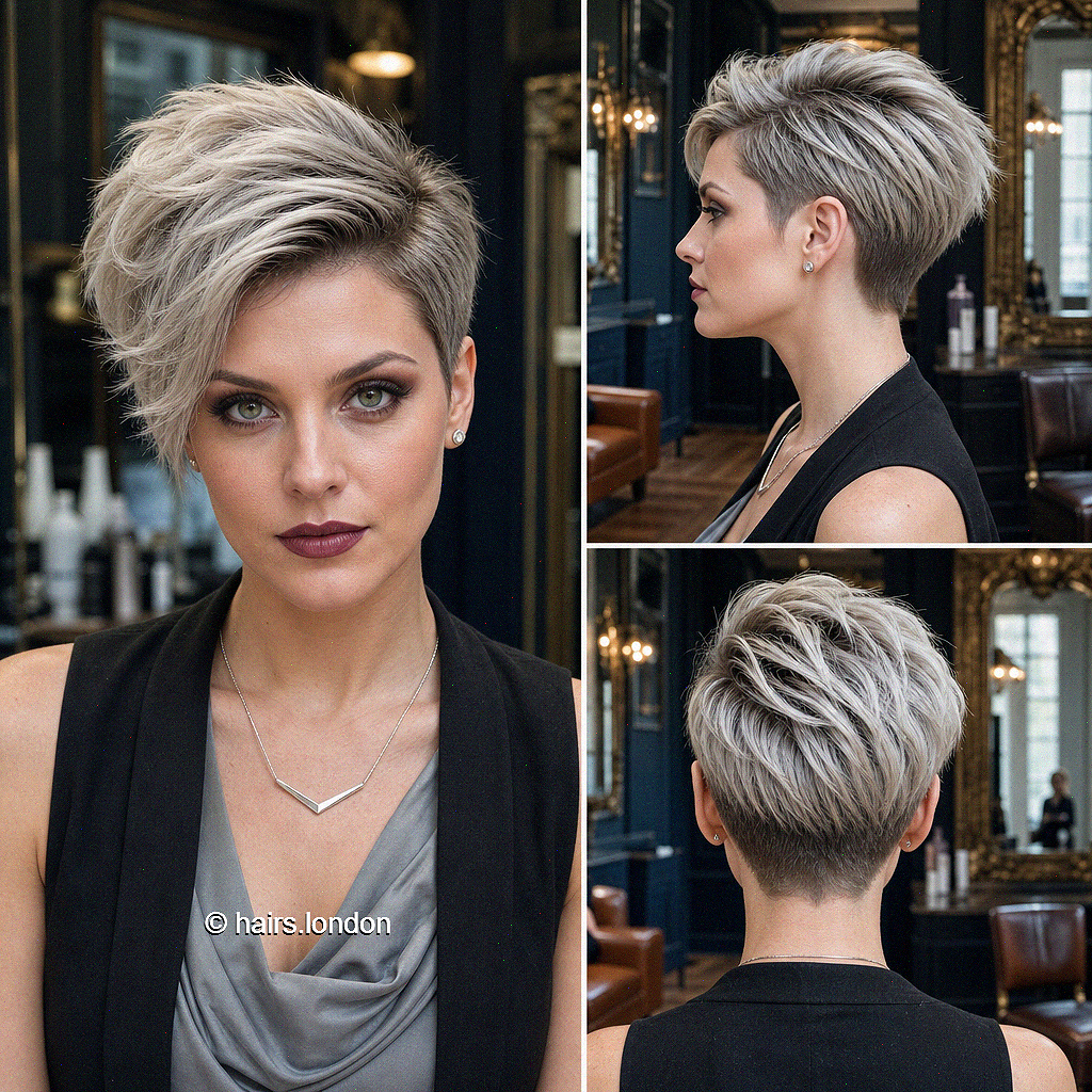 54 Stunning Long Pixie Haircuts for a Bold, Fashion-Forward Look Smoky Pearl Silver Hair