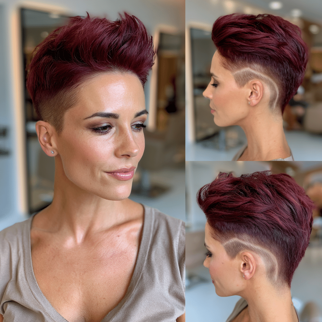 Rich Burgundy Plum Hair