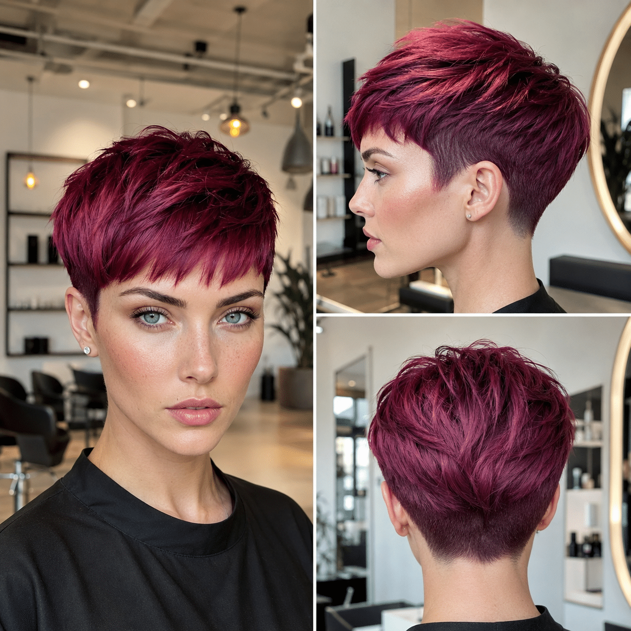 Mulberry Berry Pixie Hair