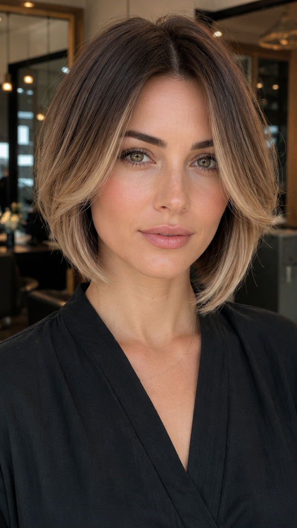 60 Beautiful Choppy Bob Hairstyles Mushroom Bronde Balayage Hair