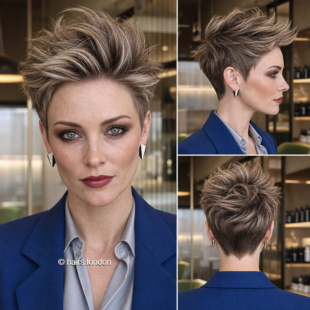 68 Hottest Pixie Cuts with Highlights Smoky Mushroom Blonde Hair