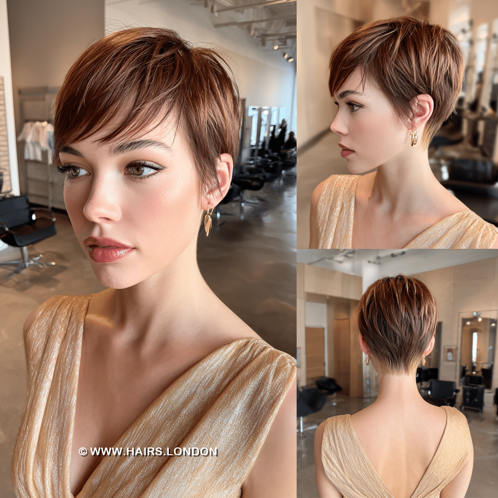 Warm Auburn Pixie Hair