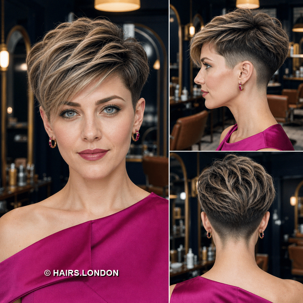68 Hottest Pixie Cuts with Highlights Caramel Mocha Highlighted Hair