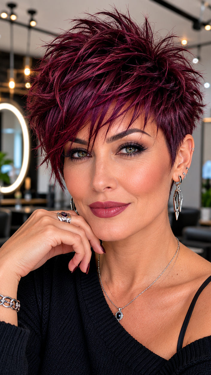 71 Best Short and Longer Pixie Haircuts for 2026 Blackberry Wine Hair