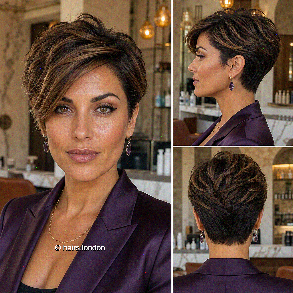 71 Best Short and Longer Pixie Haircuts for 2026 Caramel Espresso Brunette Hair