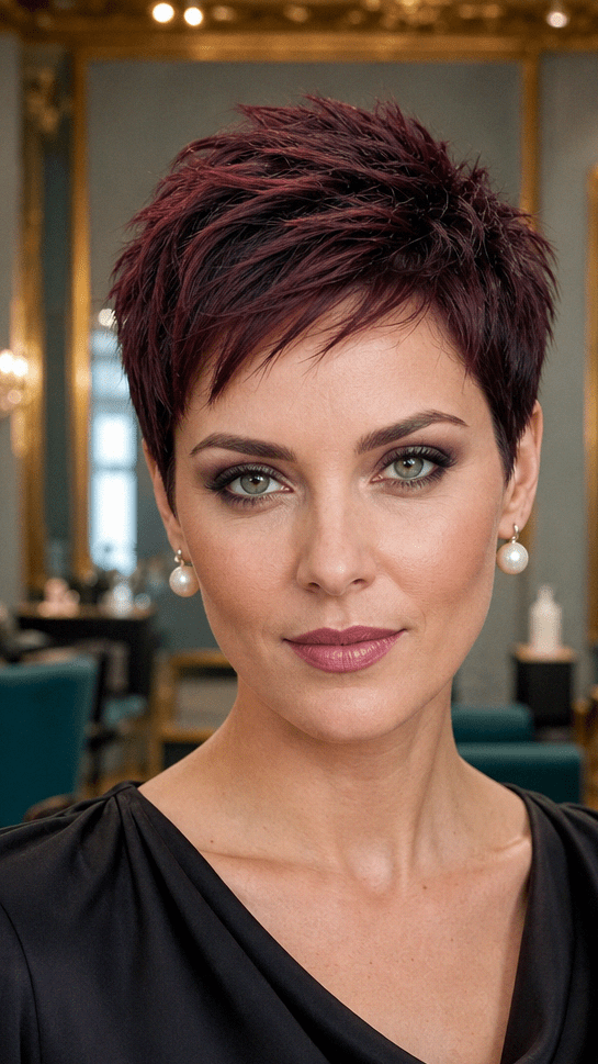 Black Cherry Burgundy Hair