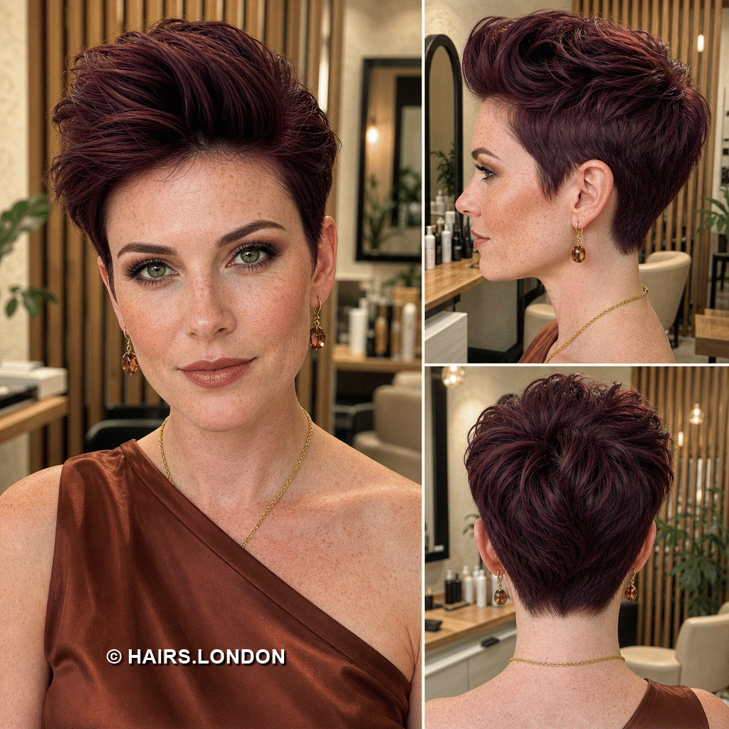 Mulberry Burgundy Hair