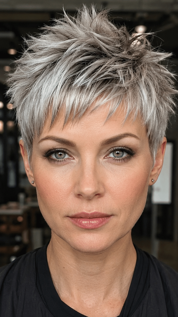 Frosted Silver Pearl Hair