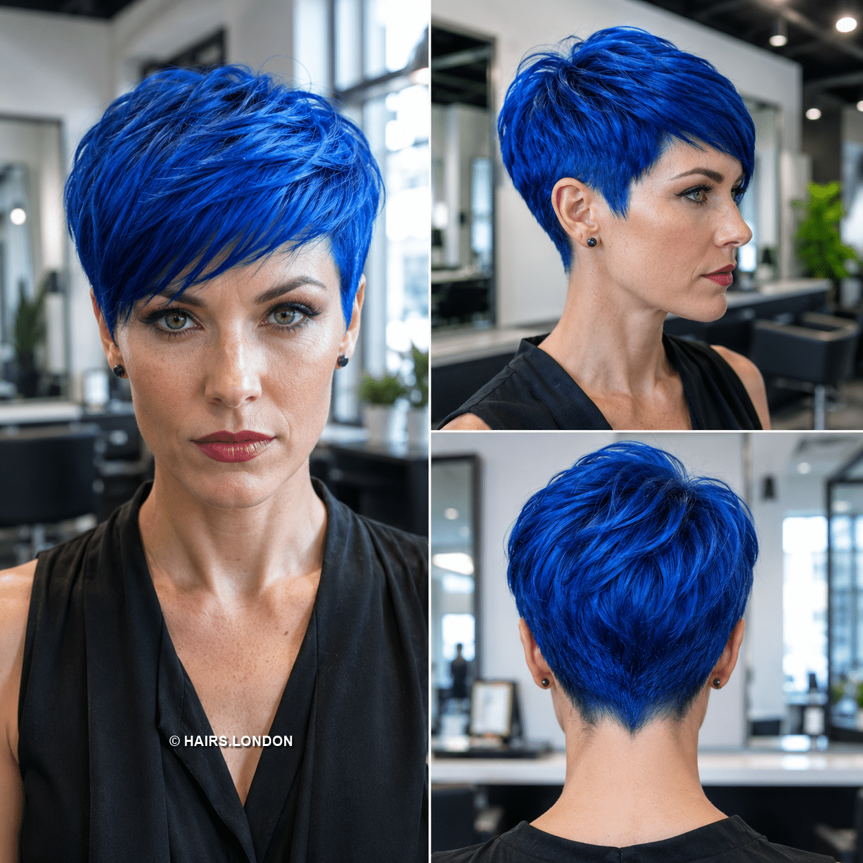 Electric Sapphire Velvet Hair