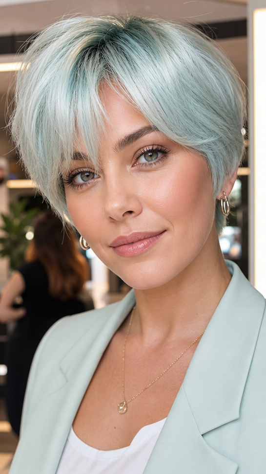 Iced Seafoam Blonde Hair