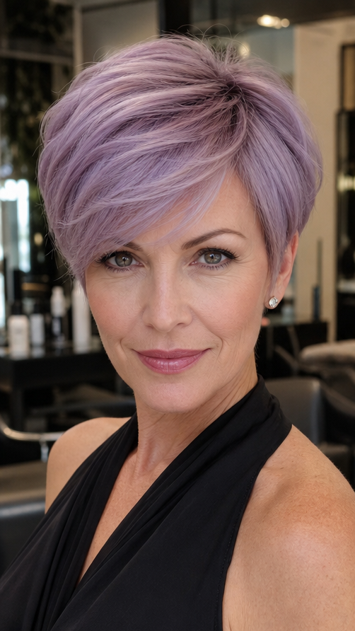 Soft Lilac Pearl Hair