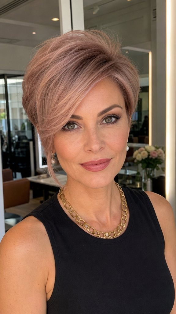 Rose Champagne Beige Hair