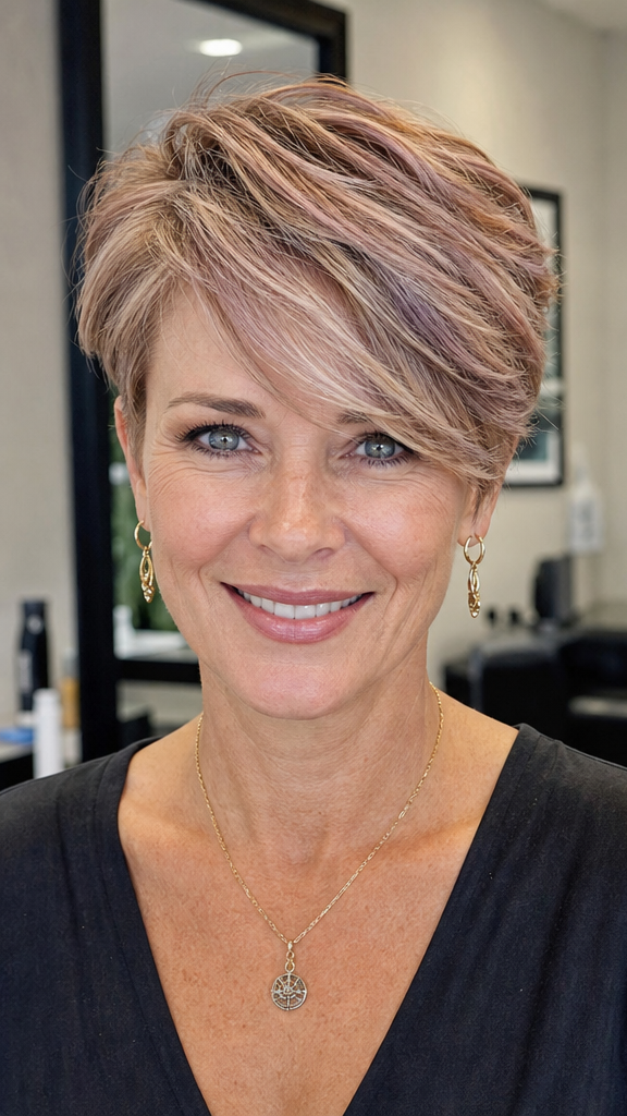 Rose Champagne Bronde Hair