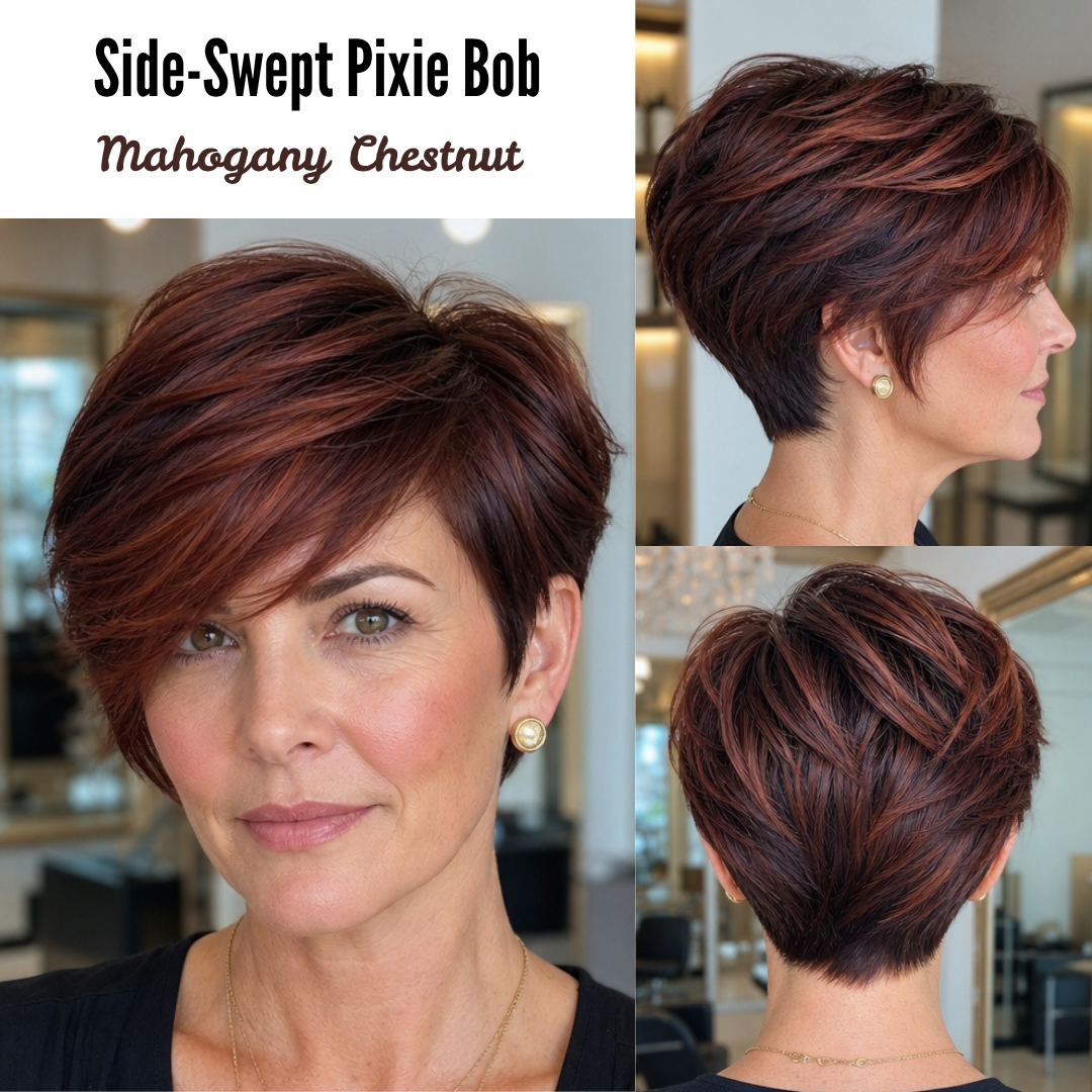Mahogany Chestnut Hair
