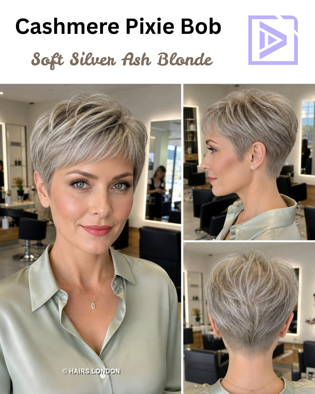 Soft Silver Ash Blonde Hair