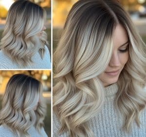Ash Blonde Ombre Hair
