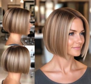 Caramel Blonde Bob Hair