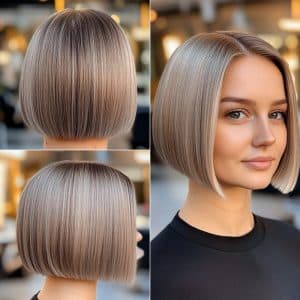 Cool Ash Blonde Bob Hair