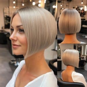 Creamy Platinum Blonde Hair