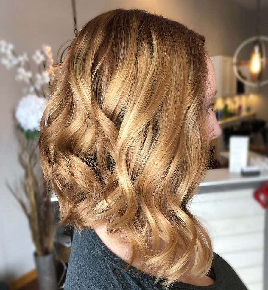 Curly Blonde Balayage