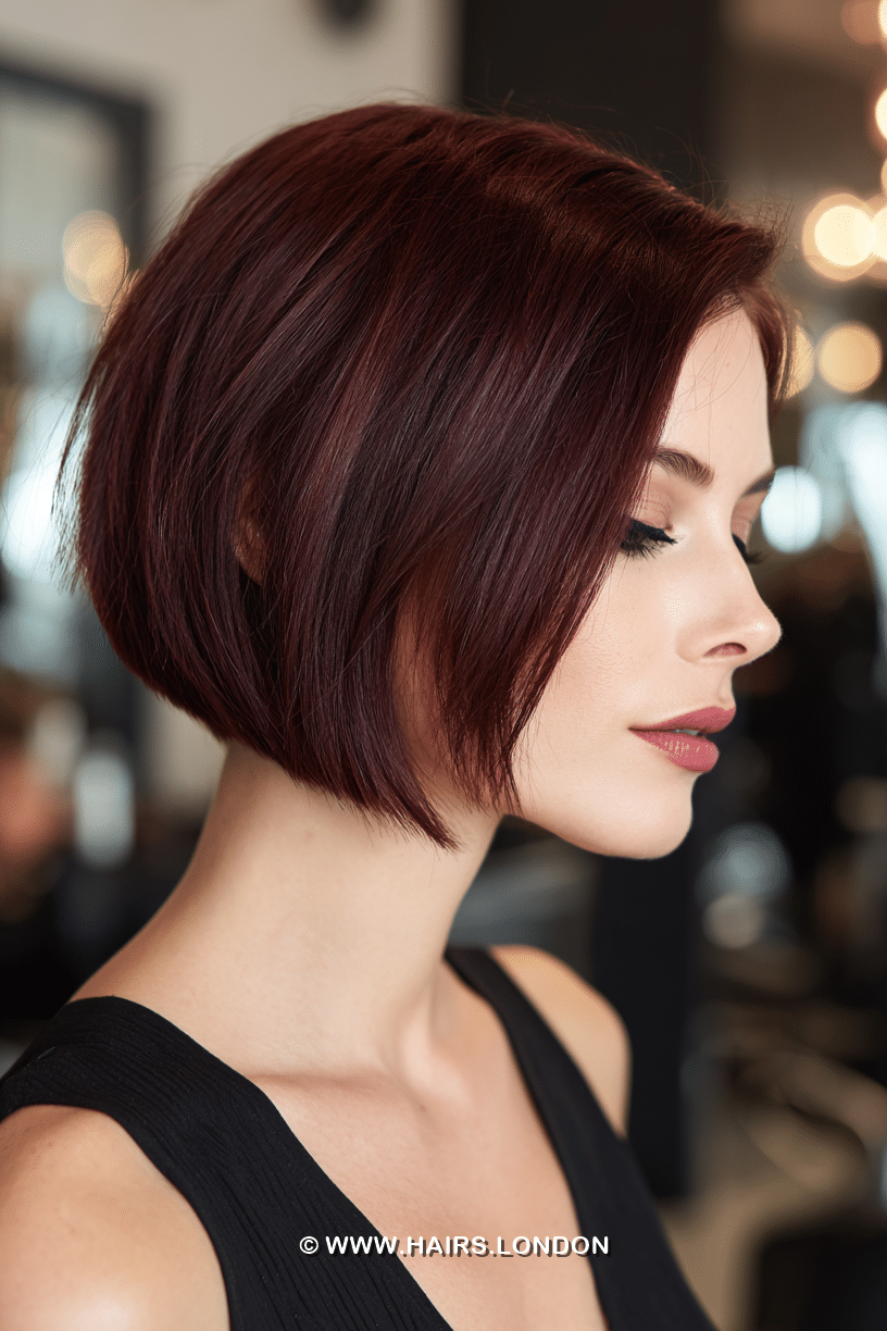 Deep Burgundy Red Hair