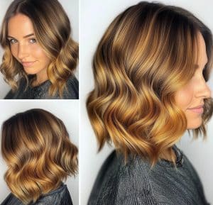 Golden Caramel Balayage Hair